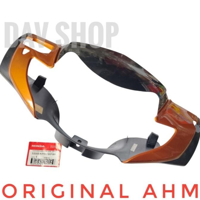 @#@#@#] COVER/BATOK LAMPU DEPAN HONDA SUPRA X 125 OLD ORANGE EMAS ORIGINAL AHM 53205KPH700FMR