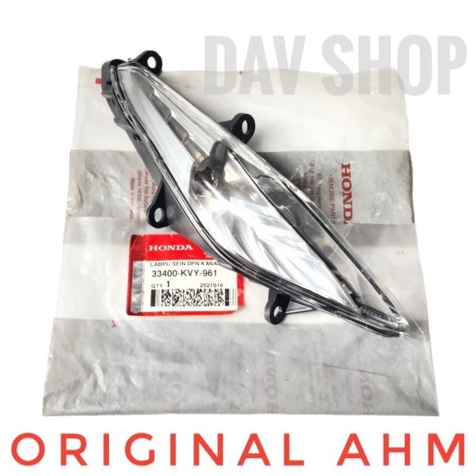 {{{{}}] WINKER ASSY/LAMPU SEIN SEN DEPAN SET HONDA BEAT KARBU ORIGINAL AHM 33400/33450KVY961