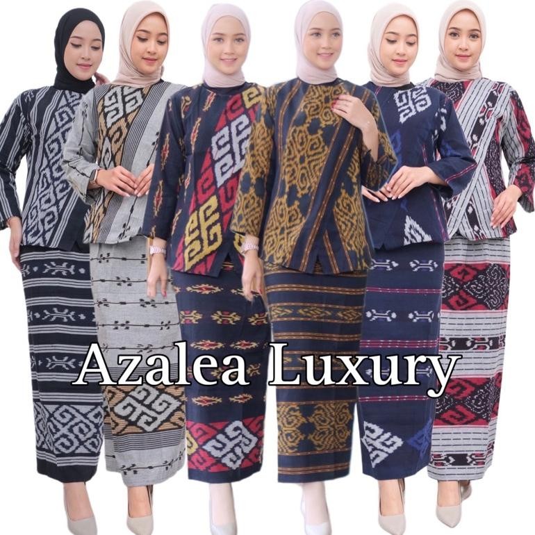 gior set wanita atasan bawahan dan setelan wanita blus rok skirt ori tenun blanket etnik  bridesmaid
