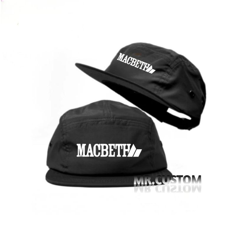 Topi 5 Panel Casual Macbeth Official Premium/ Five Panel Snapback Vintage Brand Pria Wanita Dewasa