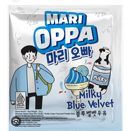 

Mari Oppa Milky Blue Velvet Pouch 100gr Original 100%