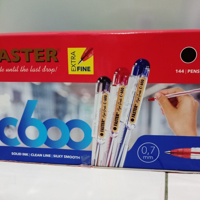 

PULPEN FASTER C600 1 GROSS 12 LUSIN HARGA PROMO !!!