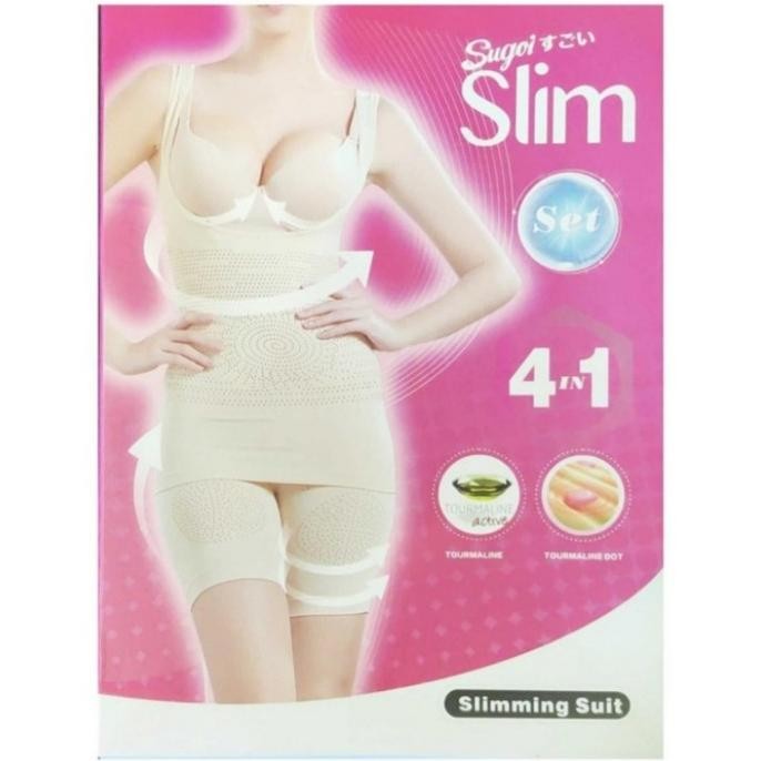 SUGOI Slimming Suit - Korset Pelangsing 4 in 1