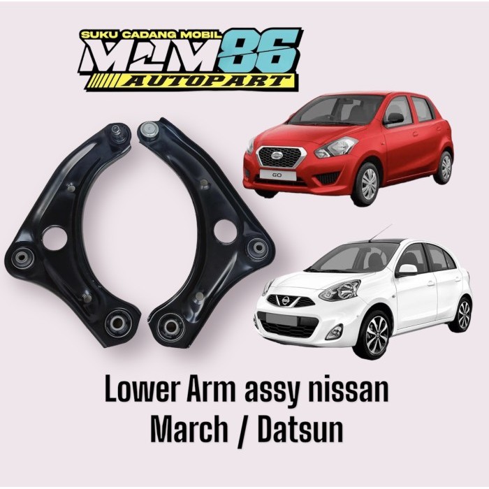Lower arm assy nissan march datsun go +panca