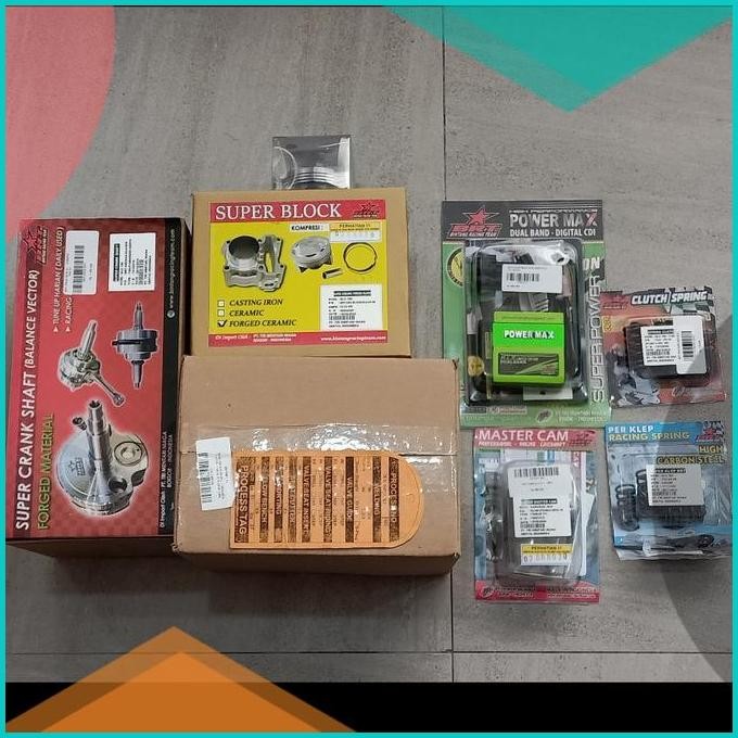 PAKET BORE UP 188 CC FULL SET PISTON 63 ORIGINAL BRT KLX 150 / DT 150