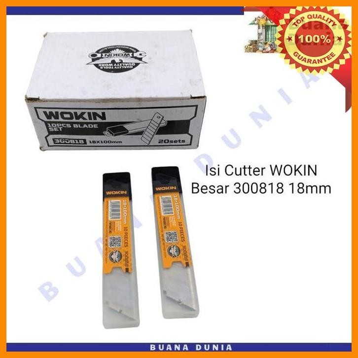 

(BUAN) ISI CUTTER WOKIN BESAR | REFILL PISAU CUTTER | REFILL BLADE 18MM
