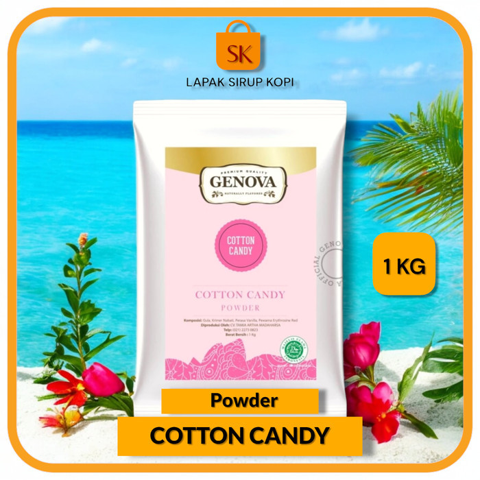 

Genova powder cotton candy 1000 grm - Bubuk minuman rasa permen