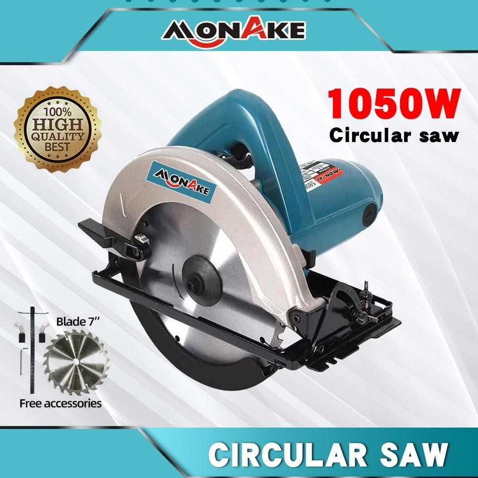 uy-23 GRATIS ONGKIR MONAKE CIRCULAR SAW 7INC  MESIN SIRKEL POTONG KAYU MESIN GERGAJI KAYU CIRCULAR S