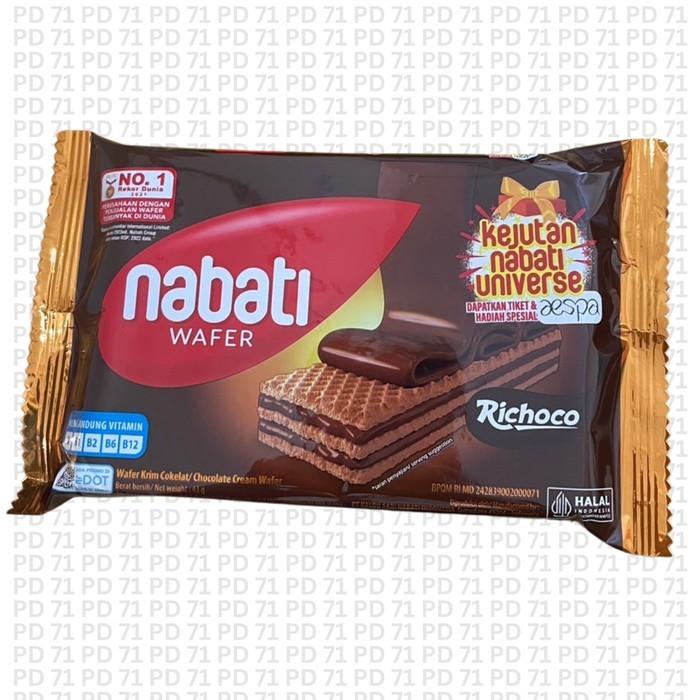 

Wafer Nabati 43 Gr Keju / Cokelat - 1 Dus Isi 60 Pcs SE01