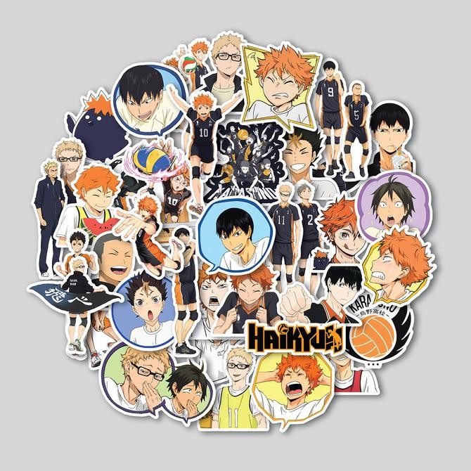 

Sale Sticker Pack Haikyuu | Sticker Tumbler | Stiker Laptop Koper Helm