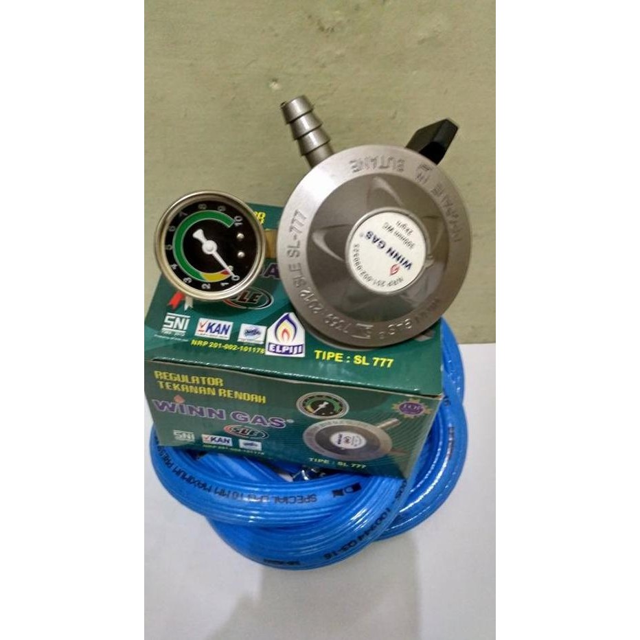 Regulator Matic WINN GAS SL 777 Manometer Selang Gas LPG 700 PSI