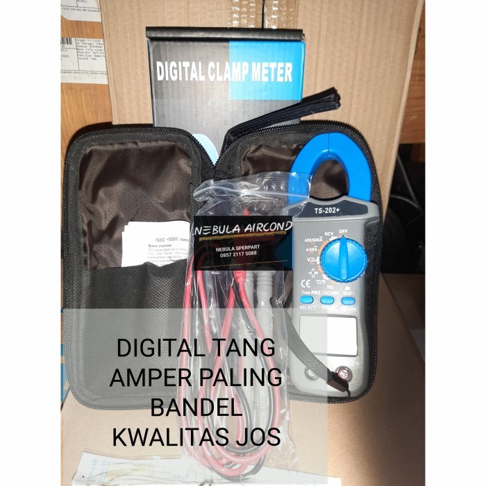 Jual Digital Clamp Multimeter / Tang Amper Digital Ts -202+ Original