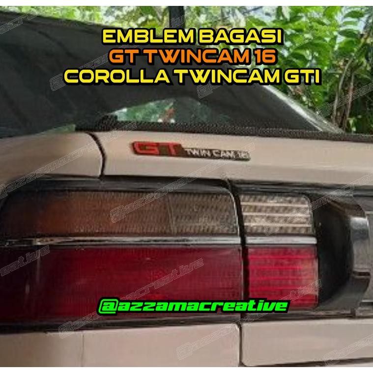 Emblem GT Twincam 16 For Corolla Twincam GTI