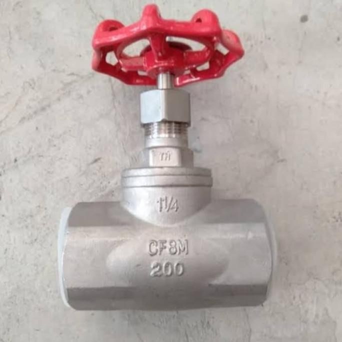

1 1/2 Inch Globe Valve Drat Ss316 Terlaris