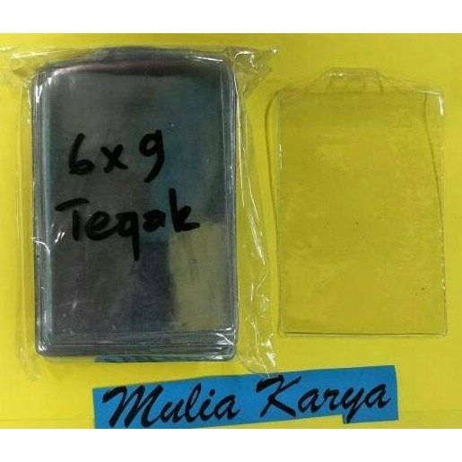 Plastik Name tag Tebal 012 mc 6 x 9 Tegak/ ID Card / Pengenal / Mika