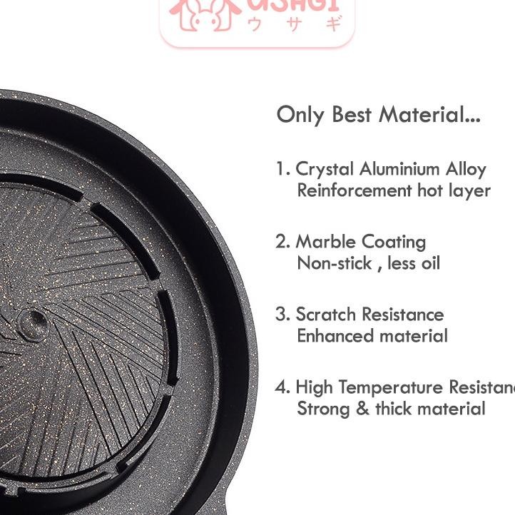 Uagi 2 In 1 Habu Grill Yainiu Pan Alat Panggang Buogi Orean Habu Pot Uiyai Pan Teamboat Grill Pan Go