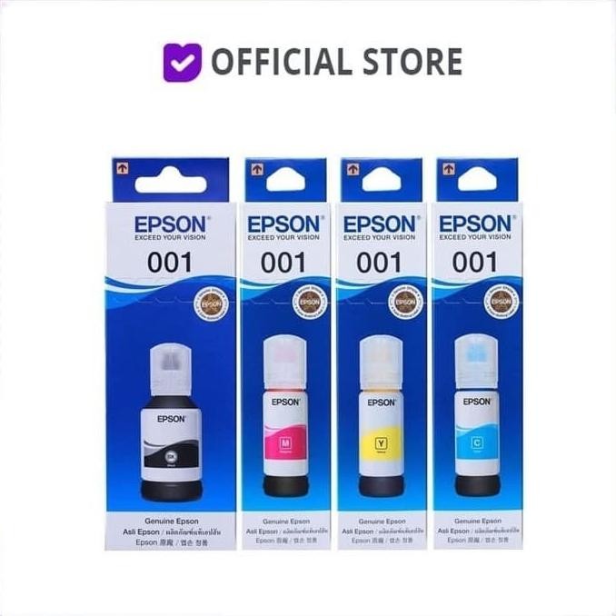 Epson Tinta 001 C13T03Y100 Black Y200 Cyan Y300 Magenta Y400 Yellow