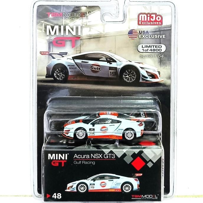 Mini GT 48 MIJO Acura NSX GT3 Gulf Racing