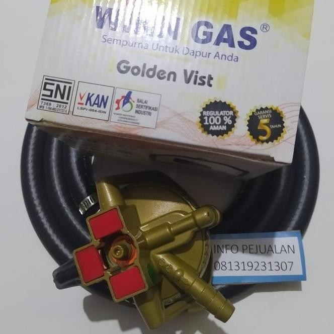 REGULATOR GOLDEN VIST WINN GAS W 800 NUSANTARA SELANG GAS LPG 500 PSI TERBARU