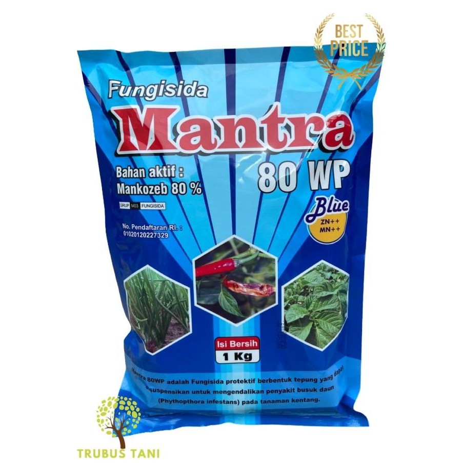 FUNGISIDA MANTRA 80 WP MANCOZEB BIRU