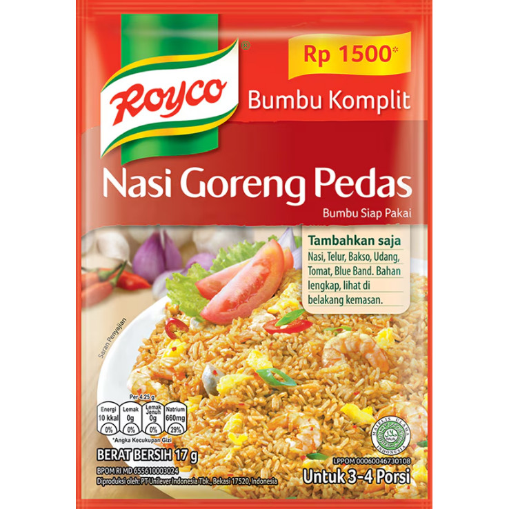 Bumbu Royco Nasi Goreng Pedas Original 100%