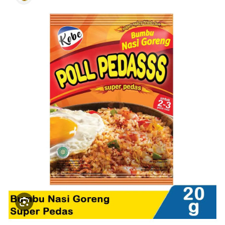 

Bumbu Kobe Nasi Goreng Poll Pedasss Original 100%