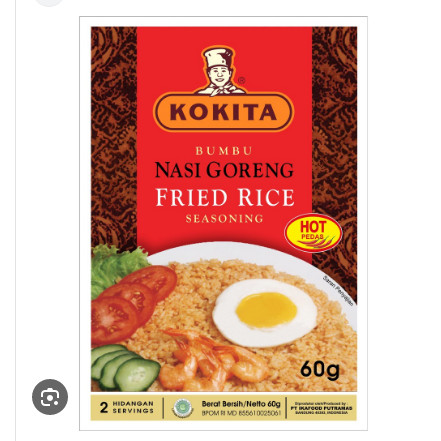 

Bumbu Kokita Nasi Goreng Pedas Original 100%