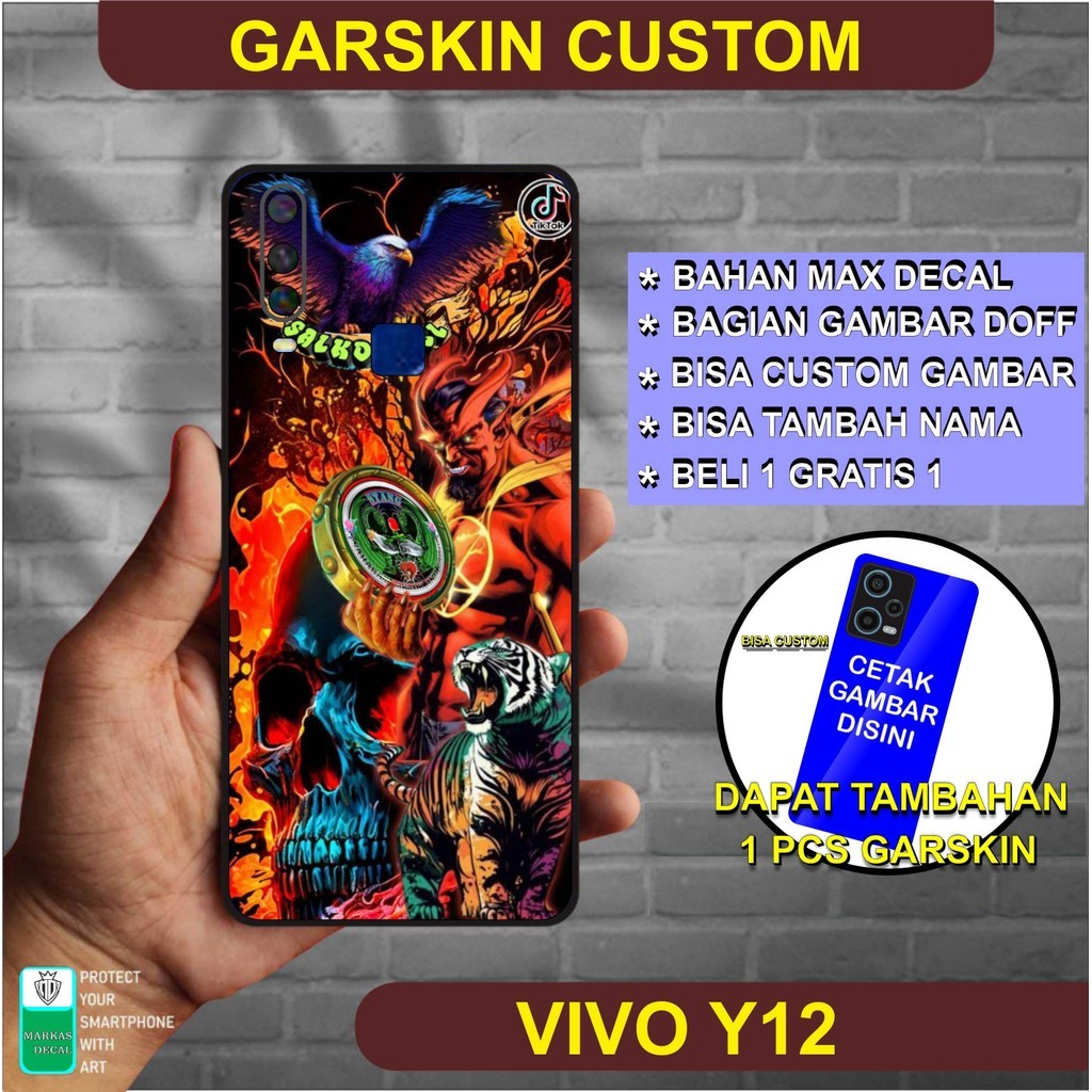 

Wrap* Vivo Y12 Wrap Skin Stiker Garksin CUSTOM Gratis (2pcs)