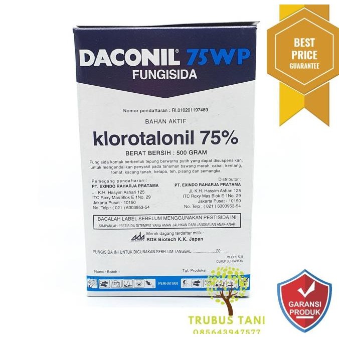 FUNGISIDA DACONIL 75 WP - 500 GRAM