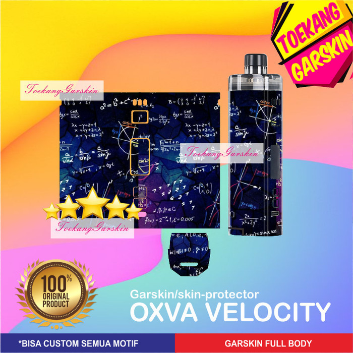 

Wrap* Oxva Velocity Happy Matematika 02 Wrap Skin Stiker Garksin CUSTOM Gratis (2pcs)