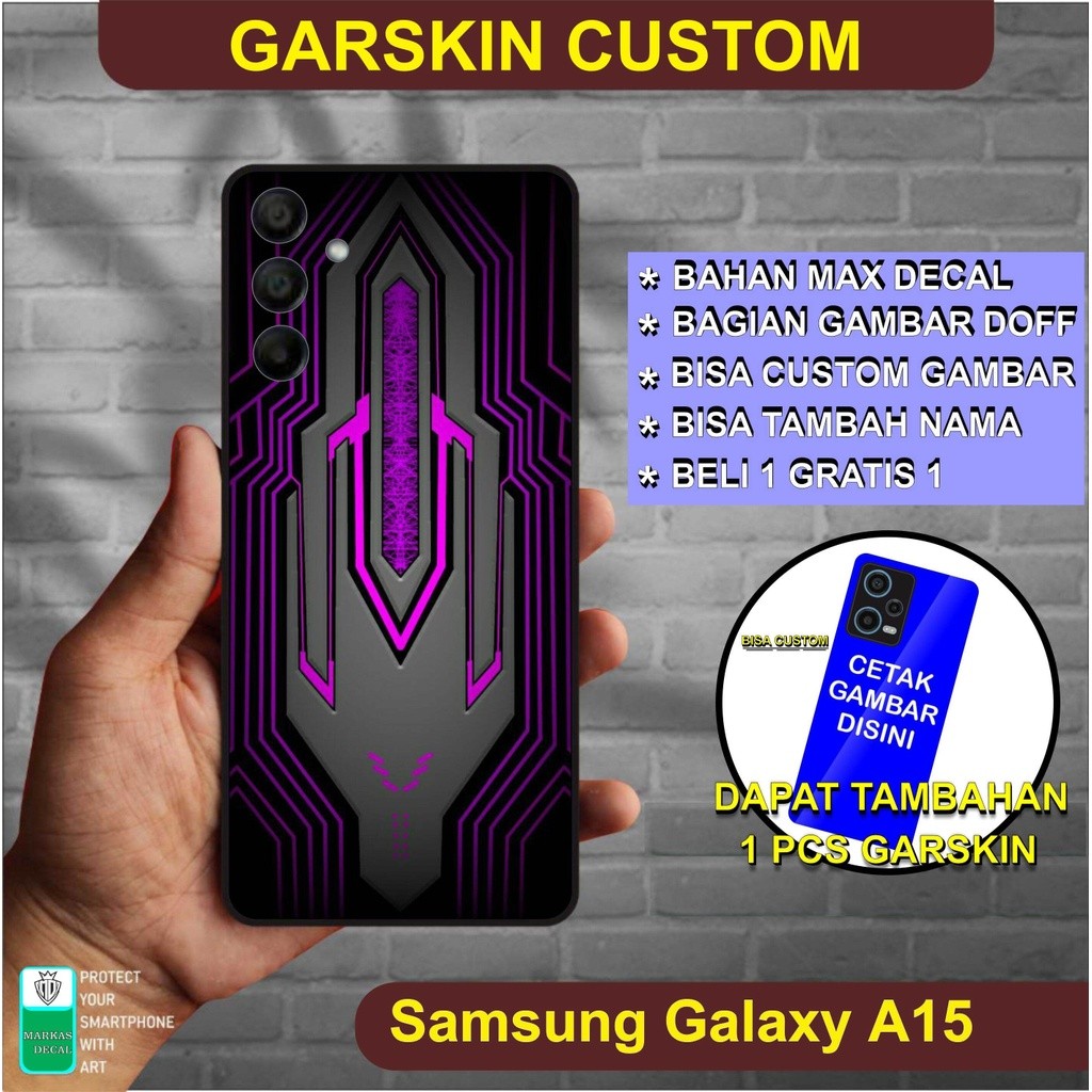 

Wrap* Samsung Galaxy A15 Wrap Skin Stiker Garksin CUSTOM Gratis (2pcs)