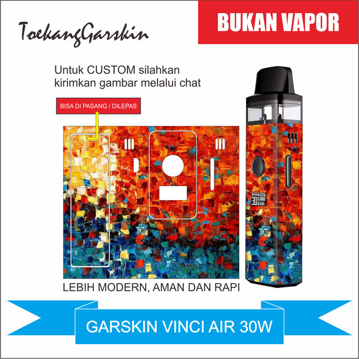 

Wrap* Terbaru Vinci Air Limited Orange Art Wrap Skin Stiker Garksin CUSTOM Gratis (2pcs)