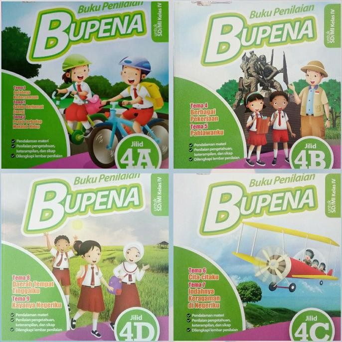 

BERKUALITAS Paket Bupena SD kls 4 K13N