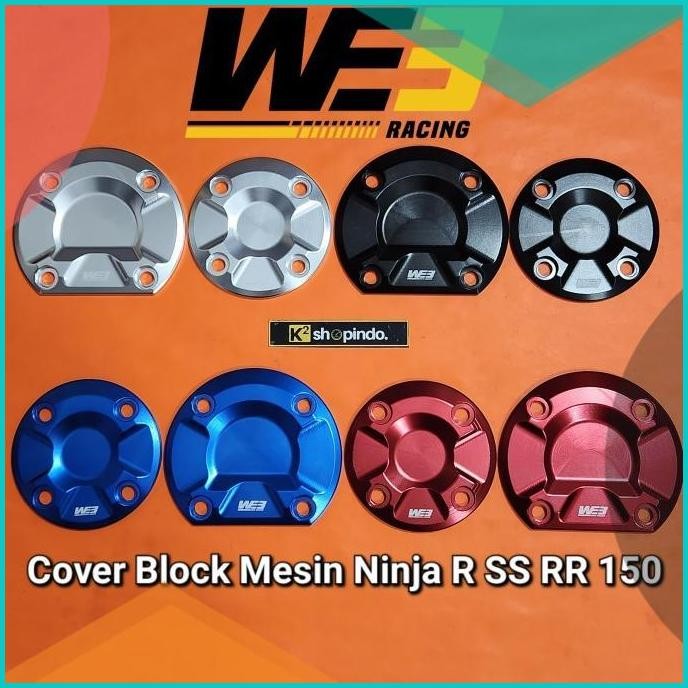 Cover Block Mesin WE3 Racing Ninja R SS RR 150 Tutup kalter bak blok 0