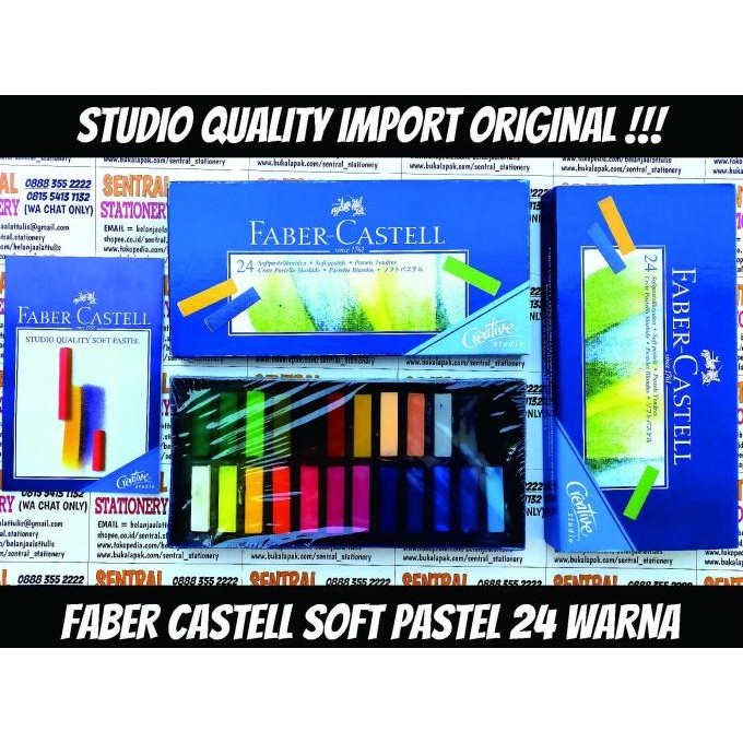 

Sale Faber Castell 24 Soft Pastels Goldfaber Studio Quality Crayon Lunak