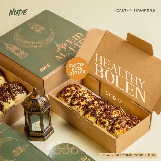 

siap kirim ramadhan healthy hampers bolen pisang coklat | nude gluten free-set a