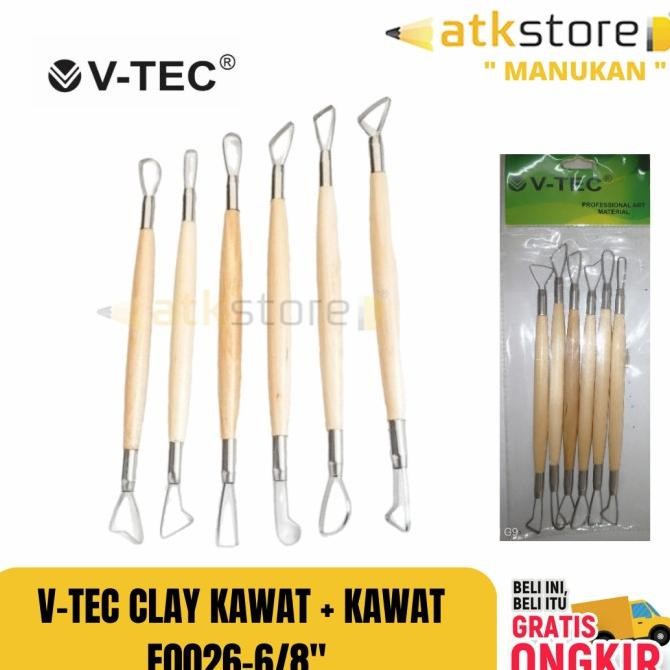 

Sale Alat Butsir Clay Kawat Set Isi 6 V-Tec Pottery Tools- Modelling Tools