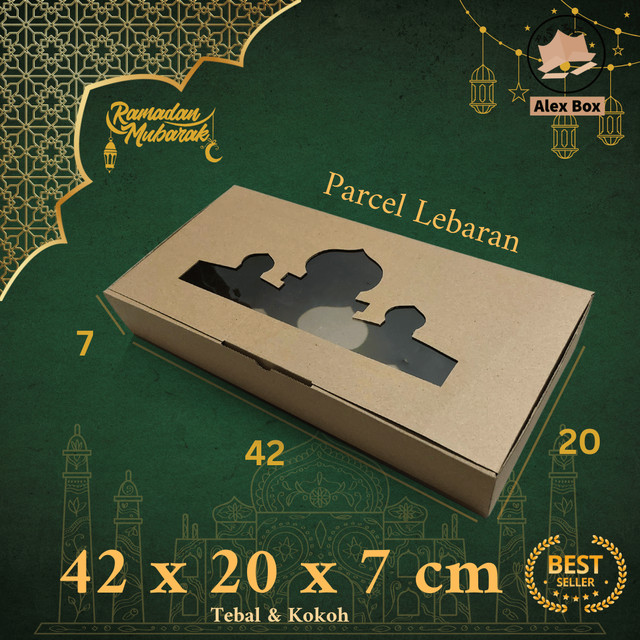 

Kardus Box Parcel Lebaran 42 x 20 x 7 cm | Model Mika | Idul Fitri, Hampers, Bingkisan, Hantaran, Kue, Diecut