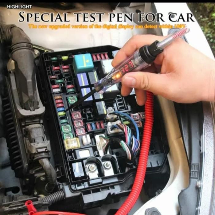 Tespen Voltage Tester Tespen Digital Mobil Dan Motor