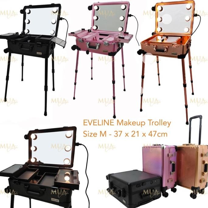 Beauty case / Koper makeup kaca lampu EVELINE #002 GM