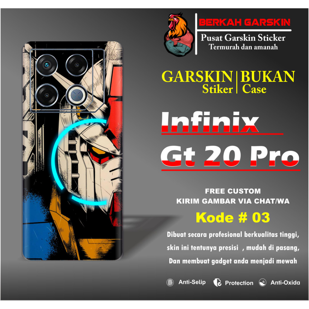 

Wrap* Infinix GT 20 Pro Wrap Skin Stiker Garksin CUSTOM Gratis (2pcs)