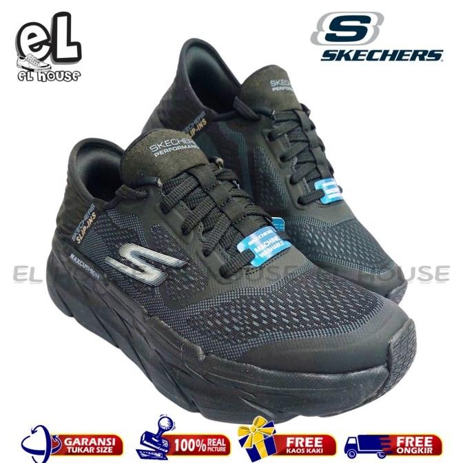 Sport Skechers Max Cushioning Running/Sepatu Running Pria