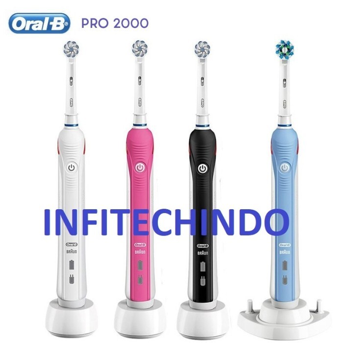 ORAL B PRO 2 / 2000 Electric Toothbrush 3D Oral-B Sikat Gigi Elektrik