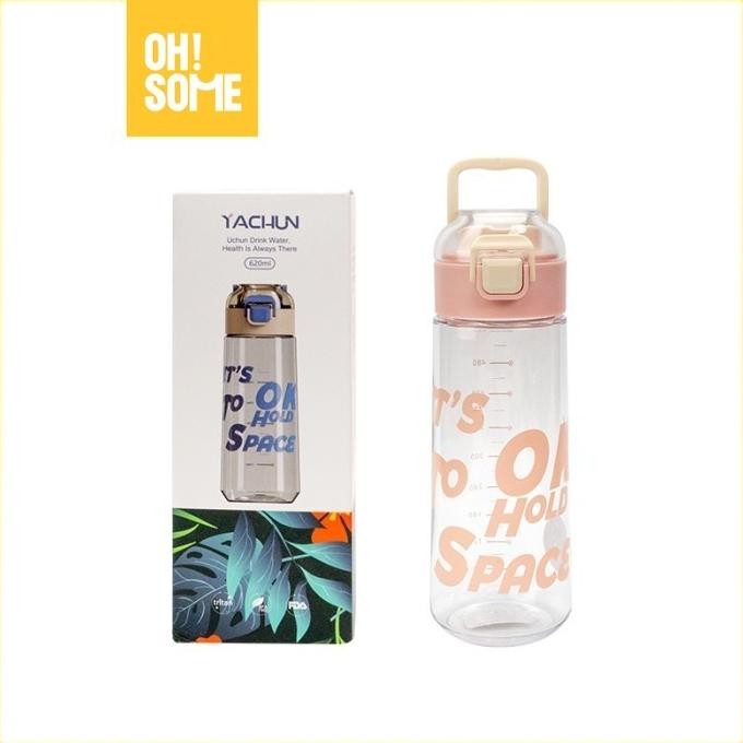 Terlaris Ohsome Yachun Fashion Water Bottle Botol Minum Plastik Aneka Warna 620Ml