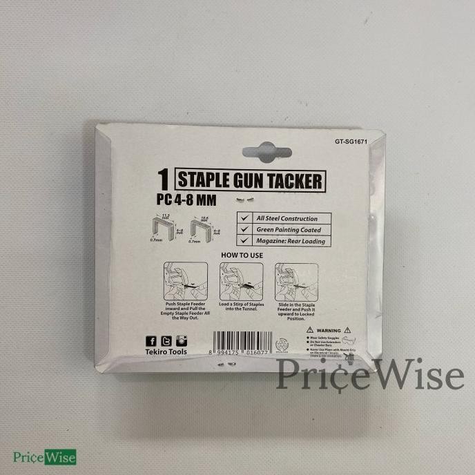 

Staple Tembak 4-8 Mm / Staple Gun Tacker / Stapler Tekiro Original Dan Terpercaya