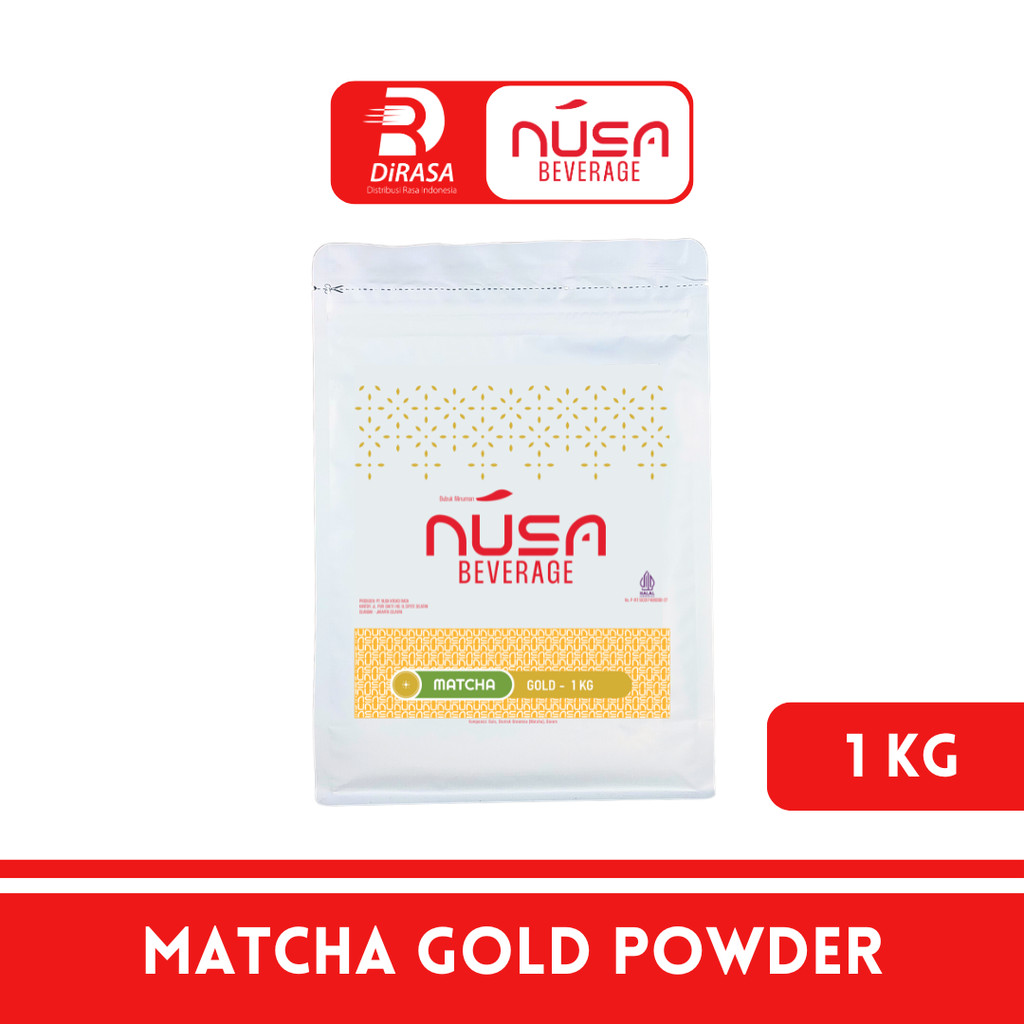 

DiRASA - NUSA BEVERAGE Matcha Gold Drink Powder 1 KG Untuk Bisnis HORECA/Barista/Bartender/Mixologist
