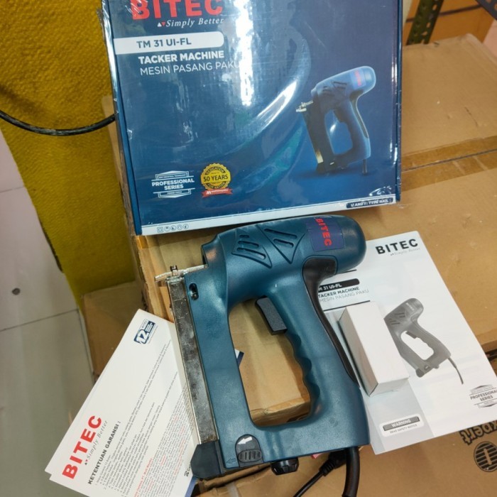 

BITEC TM31 MESIN PAKU TEMBAK BITEC TM 31 ELECTRIC HAND TACKER (U&I)