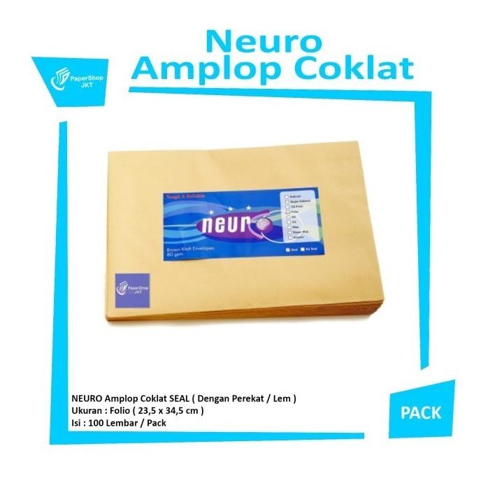 

Baru HOT PROMO!!! Neuro Amplop Coklat Ukuran Folio SEAL
