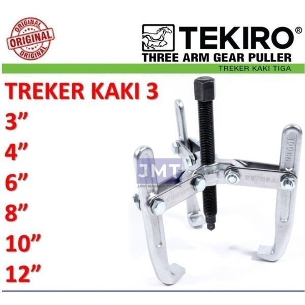 Treker Bearing Kaki 3 Ukuran 3 4 6 8 Inch Tekiro Japan 3 Arm Gear Puller 3" 4" 6" 8"