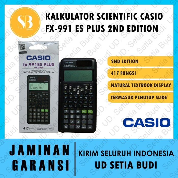 

Promo!! Kalkulator Casio Fx-991Es Plus Asli Dan Bergaransi